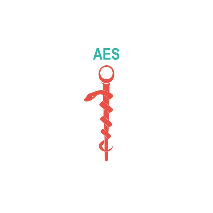 Caducée AES logo 531 sticker autocollant