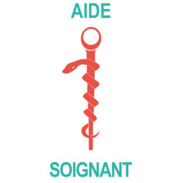 Caducée aide soignant logo 531 sticker autocollant
