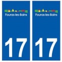 17 Fouras logo ville autocollant plaque