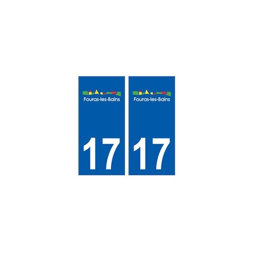 17 Fouras logo ville autocollant plaque