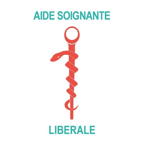 Caduceus pflegeassistentin sticker aufkleber