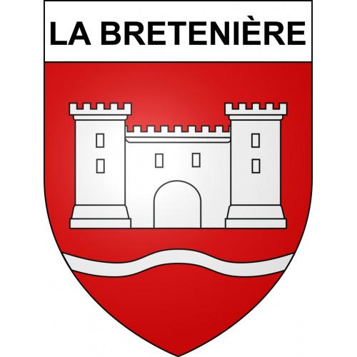 La Bretenière 39 ville sticker blason écusson autocollant adhésif