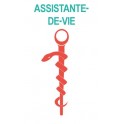 Caducée assistante-de-vie logo 531 sticker autocollant