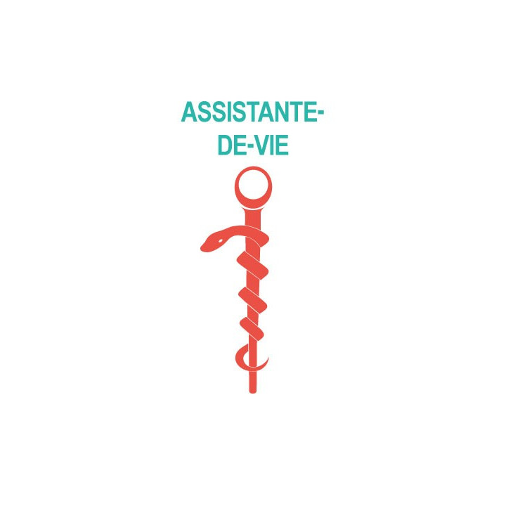 Caduceus health Care Aide sticker sticker