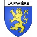Stickers coat of arms La Favière adhesive sticker