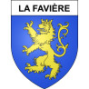 La Favière Sticker wappen, gelsenkirchen, augsburg, klebender aufkleber