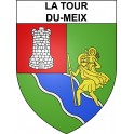 La Tour-du-Meix Sticker wappen, gelsenkirchen, augsburg, klebender aufkleber