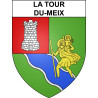 La Tour-du-Meix Sticker wappen, gelsenkirchen, augsburg, klebender aufkleber