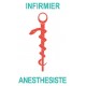 Caducée infirmier anesthésiste logo 531 sticker autocollant