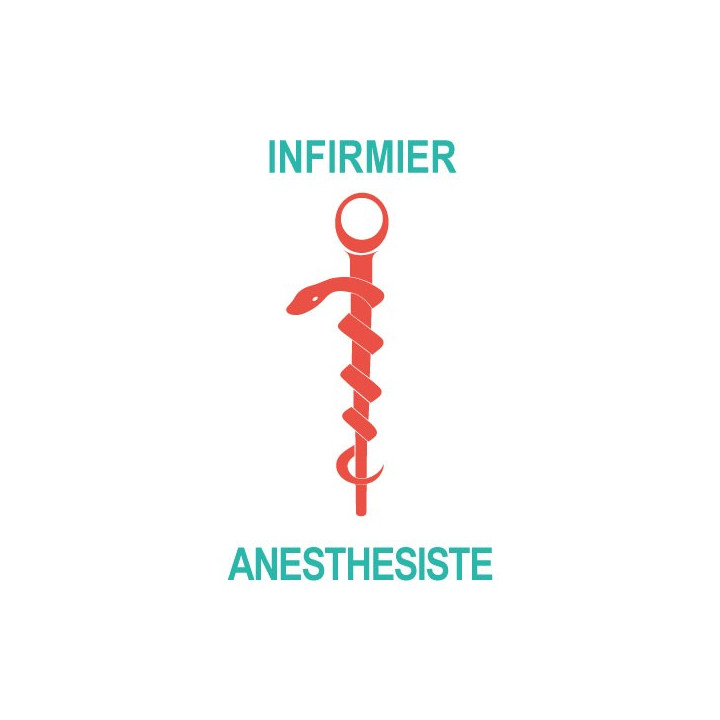 Caduceo de Cuidado de la salud del Ayudante de la etiqueta engomada de la etiqueta engomada