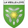 Pegatinas escudo de armas de La Vieille-Loye adhesivo de la etiqueta engomada