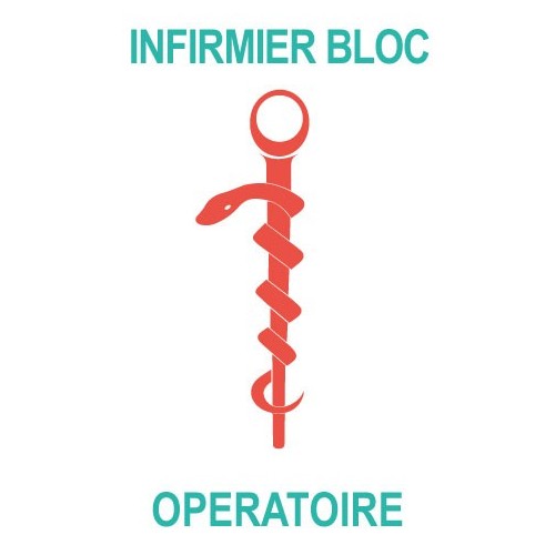 Caduceo di sanità Aiutante sticker adesivo
