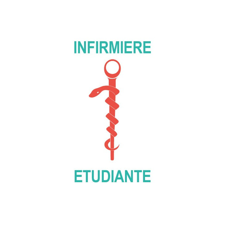 Caduceo de Cuidado de la salud del Ayudante de la etiqueta engomada de la etiqueta engomada