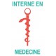 Caduceo de Cuidado de la salud del Ayudante de la etiqueta engomada de la etiqueta engomada