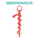 Caducée kinésithérapeute logo 531 sticker autocollant