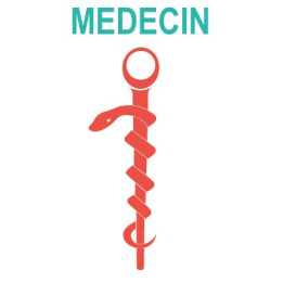Caducée médecin logo 531 sticker autocollant