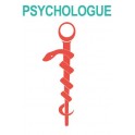 Caducée psychologue logo 531 sticker autocollant