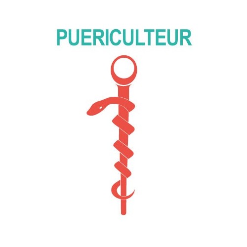 Caduceus pflegeassistentin sticker aufkleber