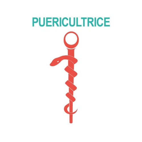 Caduceus pflegeassistentin sticker aufkleber