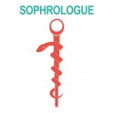 Caducée sophrologue logo 531 sticker autocollant