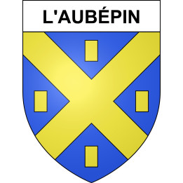 L'Aubépin 39 ville sticker blason écusson autocollant adhésif