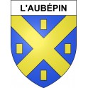L'Aubépin 39 ville sticker blason écusson autocollant adhésif