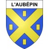 Stickers coat of arms L'Aubépin adhesive sticker