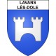 Lavans-lès-Dole 39 ville sticker blason écusson autocollant adhésif