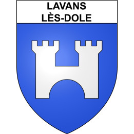 Lavans-lès-Dole 39 ville sticker blason écusson autocollant adhésif