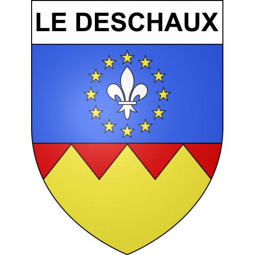Pegatinas escudo de armas de Le Deschaux adhesivo de la etiqueta engomada