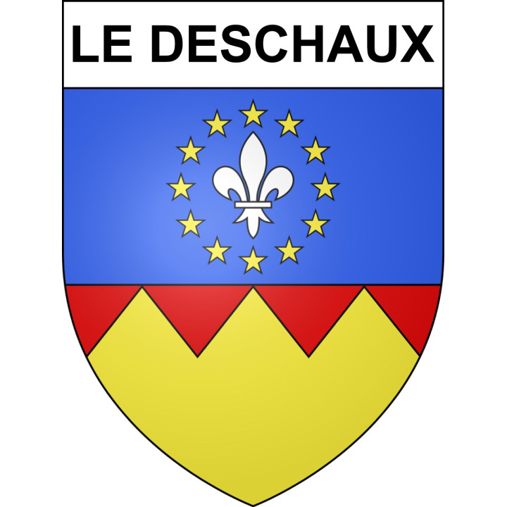 Le Deschaux 39 ville sticker blason écusson autocollant adhésif