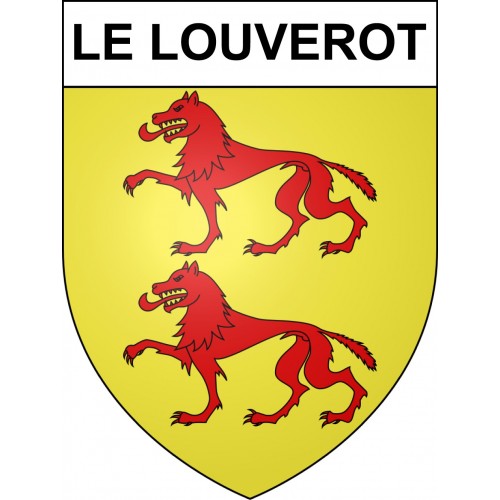 Le Louverot 39 ville sticker blason écusson autocollant adhésif