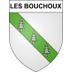 Pegatinas escudo de armas de Les Bouchoux adhesivo de la etiqueta engomada