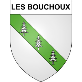 Les Bouchoux Sticker wappen, gelsenkirchen, augsburg, klebender aufkleber