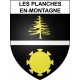 Les Planches-en-Montagne Sticker wappen, gelsenkirchen, augsburg, klebender aufkleber