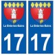 17 La Brée-les-Bains blason ville autocollant plaque