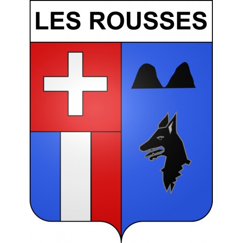 Stickers coat of arms Les Rousses adhesive sticker