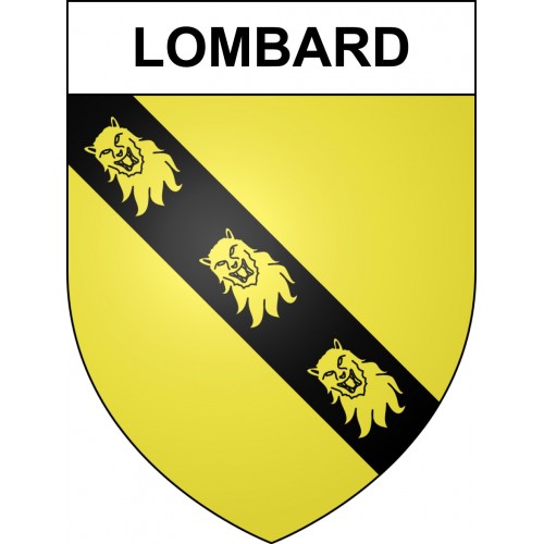 Lombard Sticker wappen, gelsenkirchen, augsburg, klebender aufkleber