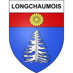 Longchaumois Sticker wappen, gelsenkirchen, augsburg, klebender aufkleber