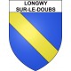 Pegatinas escudo de armas de Longwy-sur-le-Doubs adhesivo de la etiqueta engomada