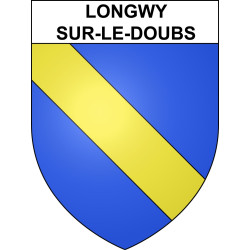 Longwy-sur-le-Doubs Sticker wappen, gelsenkirchen, augsburg, klebender aufkleber