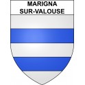 Marigna-sur-Valouse 39 ville sticker blason écusson autocollant adhésif
