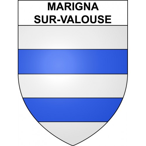 Marigna-sur-Valouse 39 ville sticker blason écusson autocollant adhésif