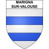 Marigna-sur-Valouse Sticker wappen, gelsenkirchen, augsburg, klebender aufkleber