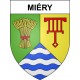 Pegatinas escudo de armas de Miéry adhesivo de la etiqueta engomada
