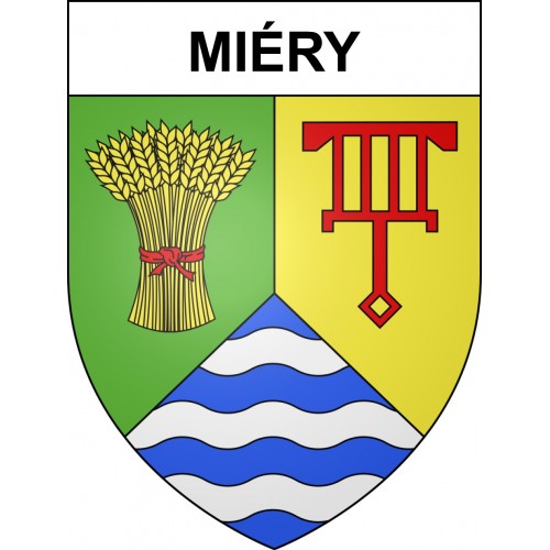 Miéry 39 ville sticker blason écusson autocollant adhésif