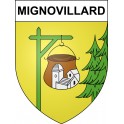 Stickers coat of arms Mignovillard adhesive sticker