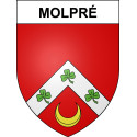 Molpré Sticker wappen, gelsenkirchen, augsburg, klebender aufkleber