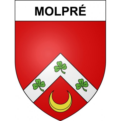 Molpré 39 ville sticker blason écusson autocollant adhésif
