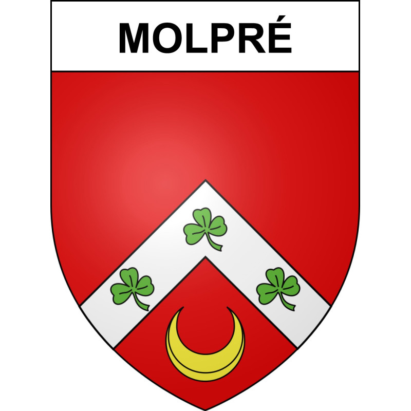 Molpré Sticker wappen, gelsenkirchen, augsburg, klebender aufkleber